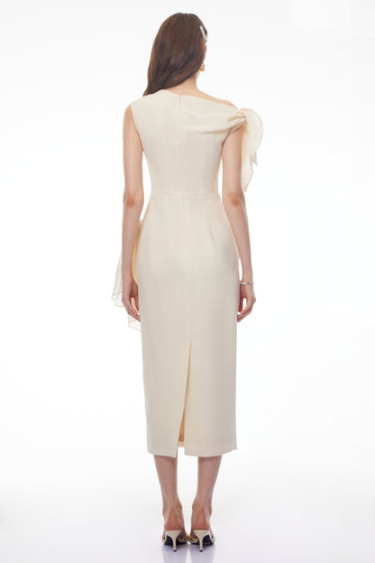 Catalina White Sleeveless Oversized Midi Dress