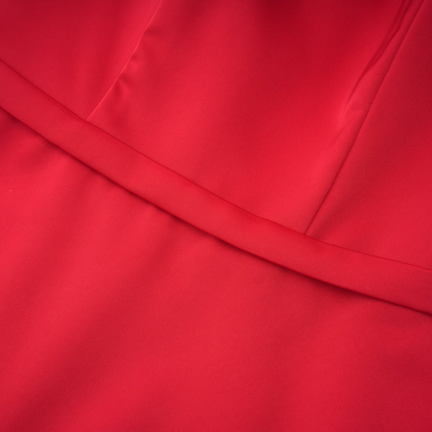 Cevher Red Fishtail Maxi Dress with Cape