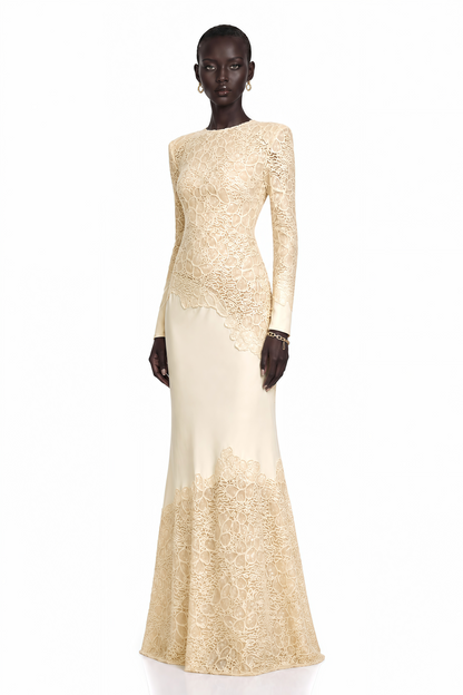 Mathilde White Embroidered Maxi Dress