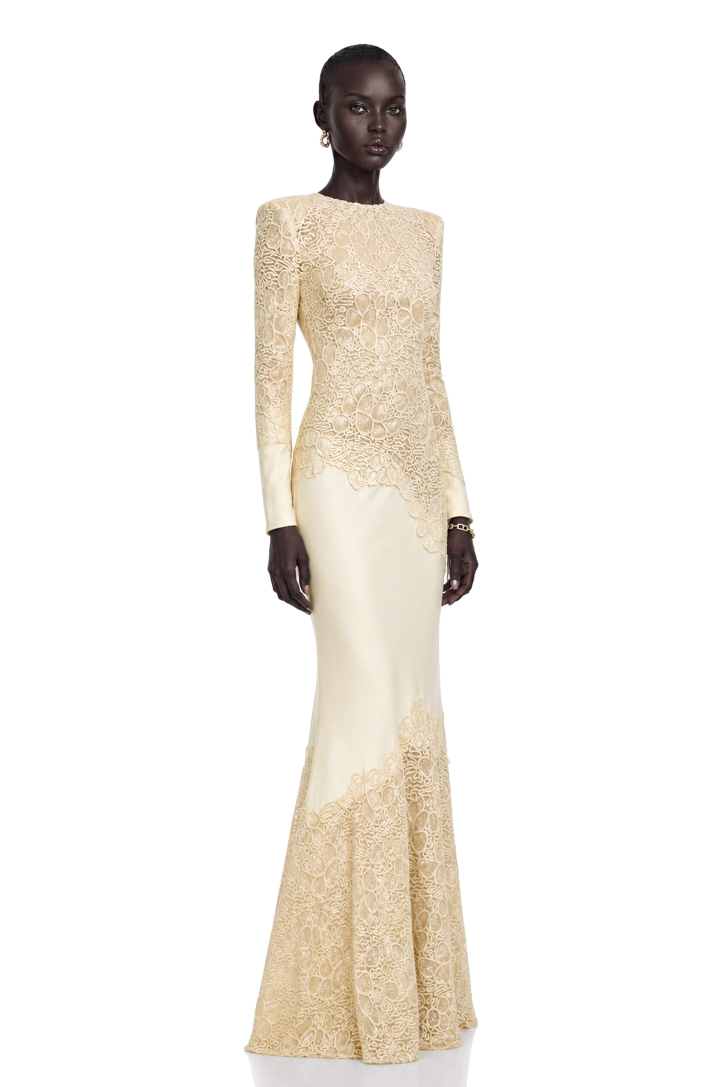 Mathilde White Embroidered Maxi Dress