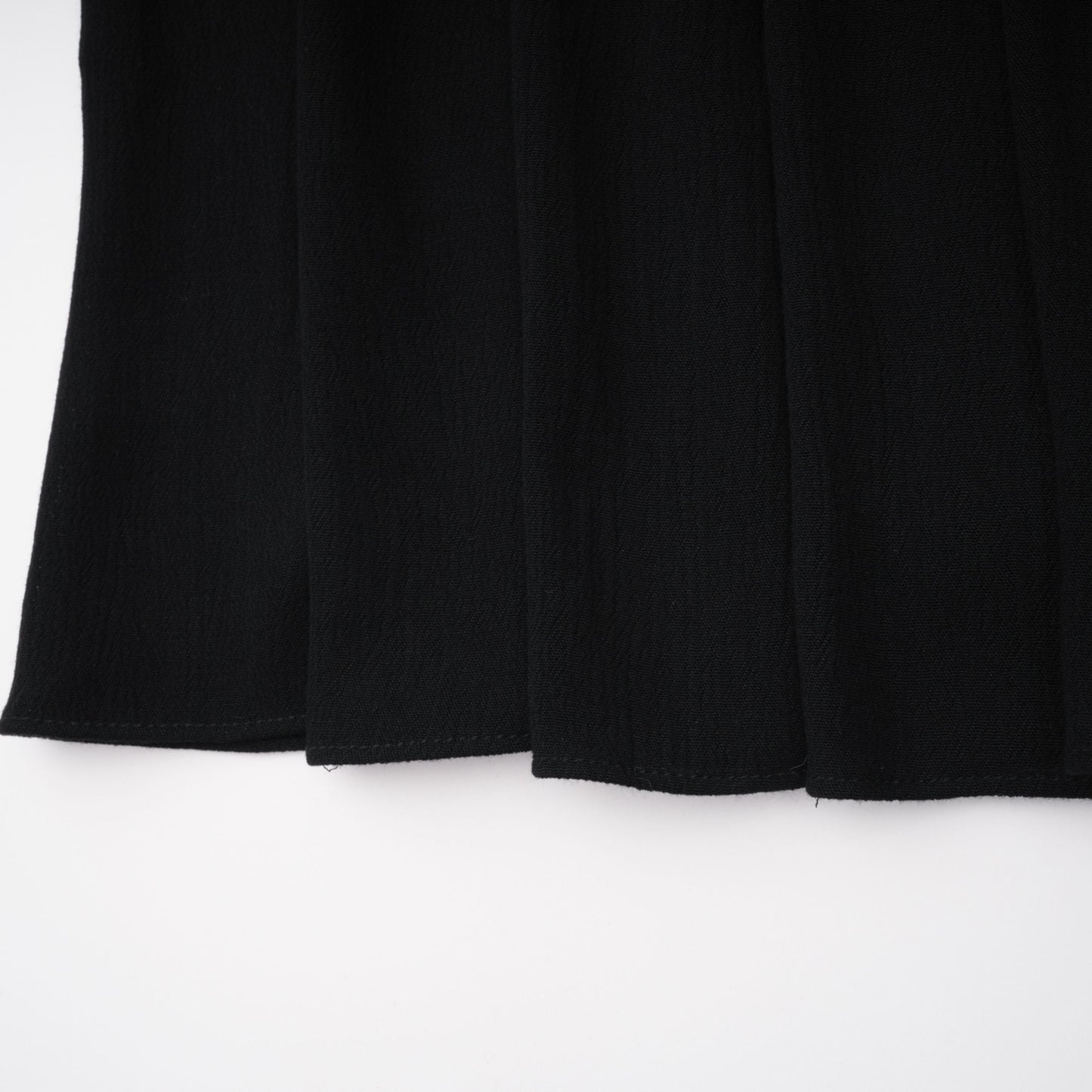 Chiara Black Lace Panel Pleated Midi Dress