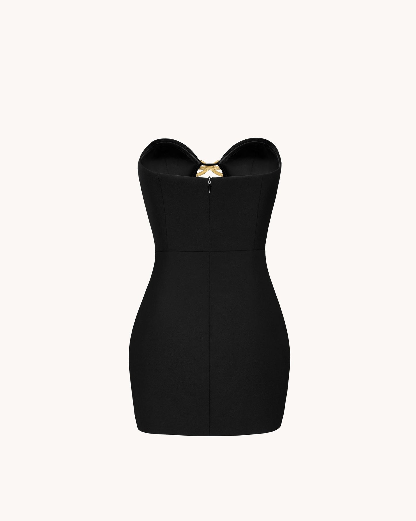 Samantha Kesik Detaylı Mini Elbise - Siyah