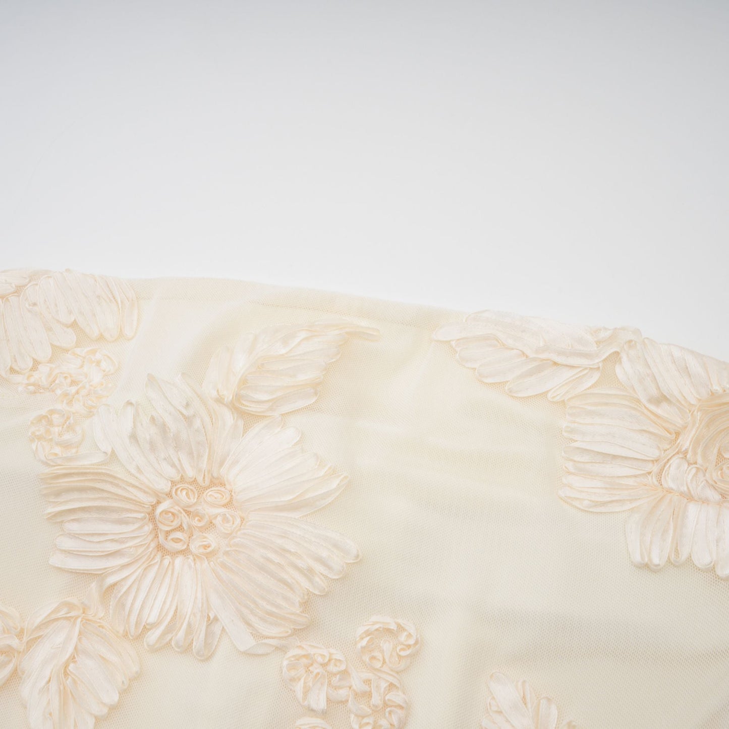 Melanie neutrals embroidered off-shoulder maxi dress