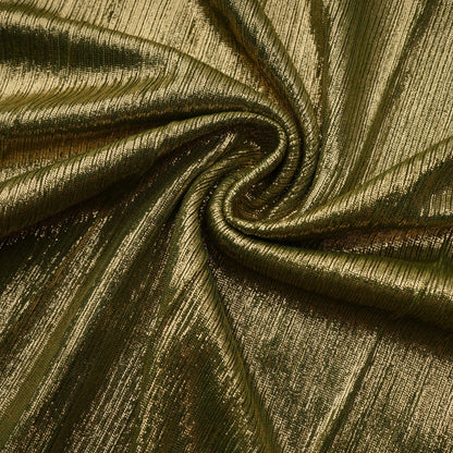 Alchimie Gold Glossy Pleated Maxi Dress
