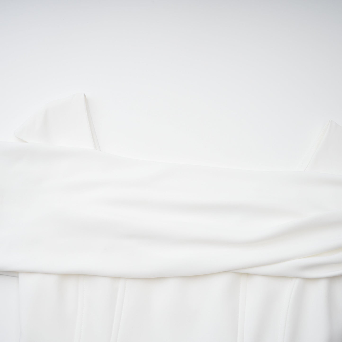 Solara White Draped Midi Dress