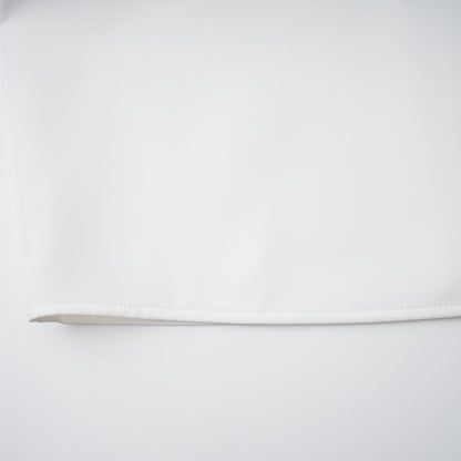 Solara White Draped Midi Dress