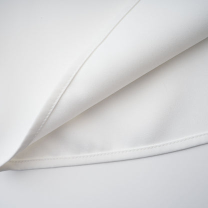 Solara White Draped Midi Dress