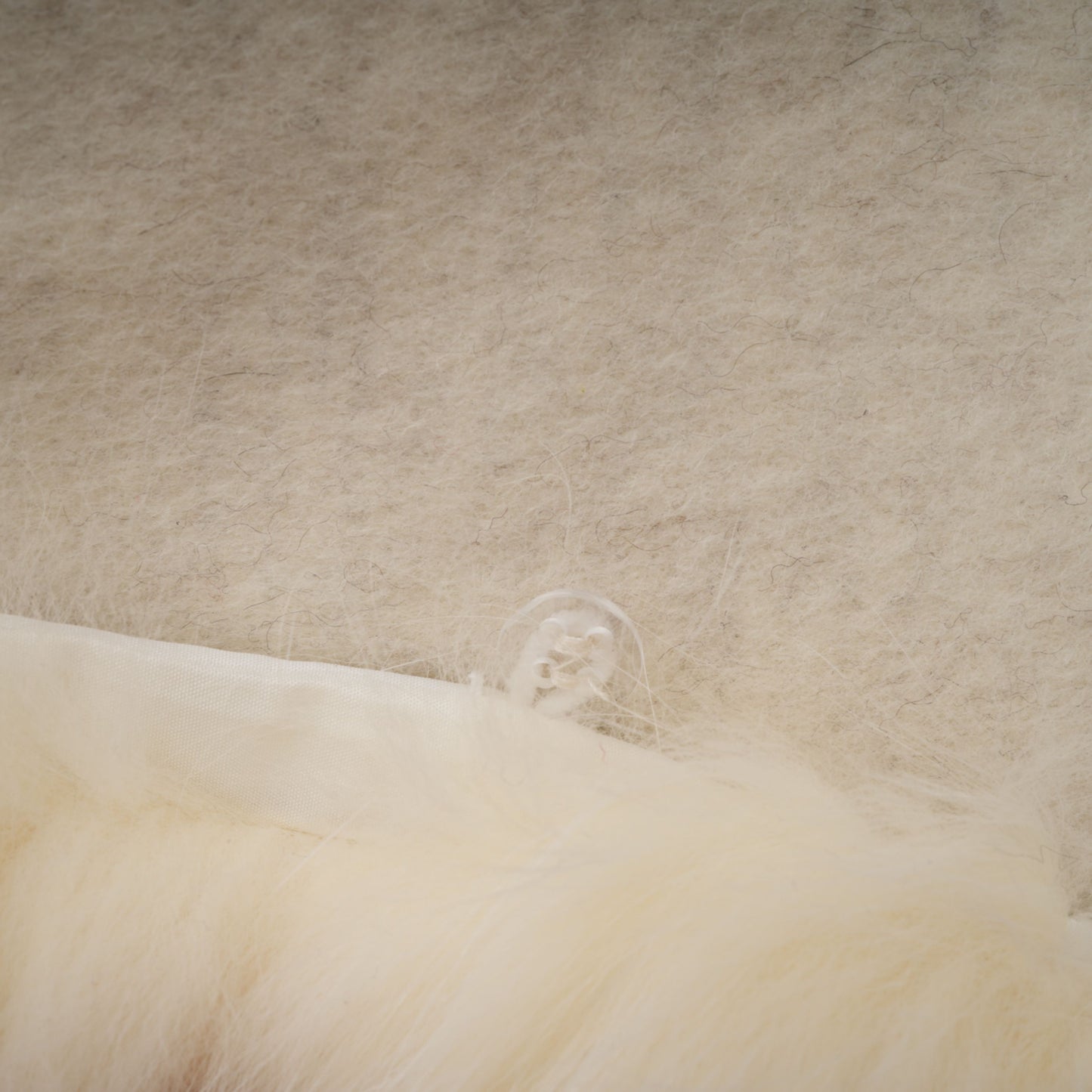 Cecilia White Belted Fur Trim Coat