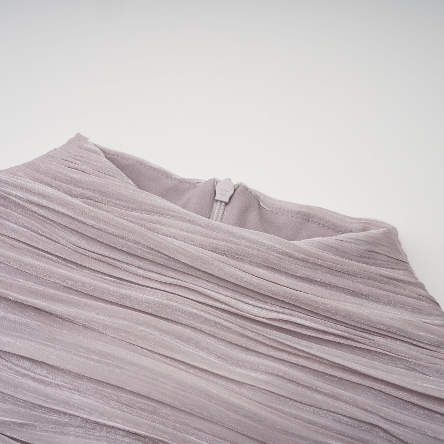 Nerida Silver Turtleneck Ruched Maxi Dress