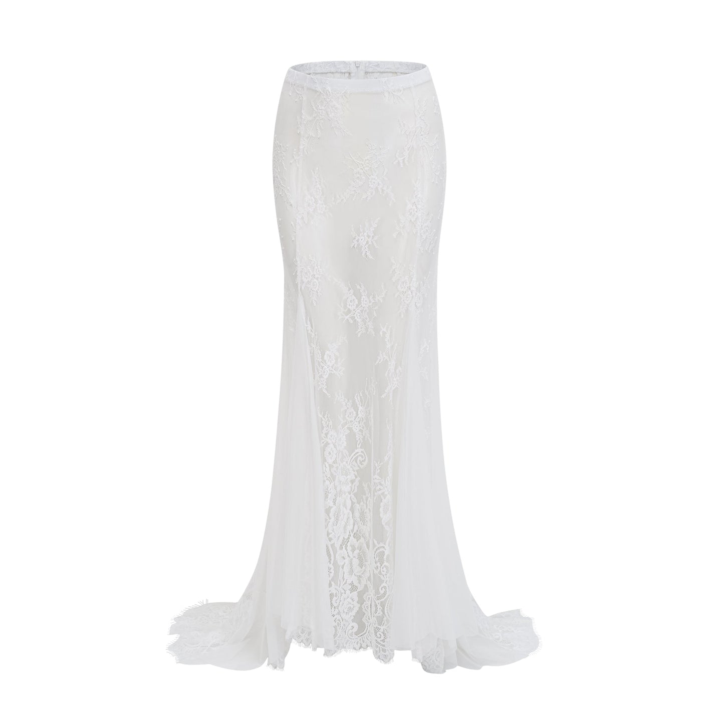 Margherita White Floral Lace Dress & Skirt Set
