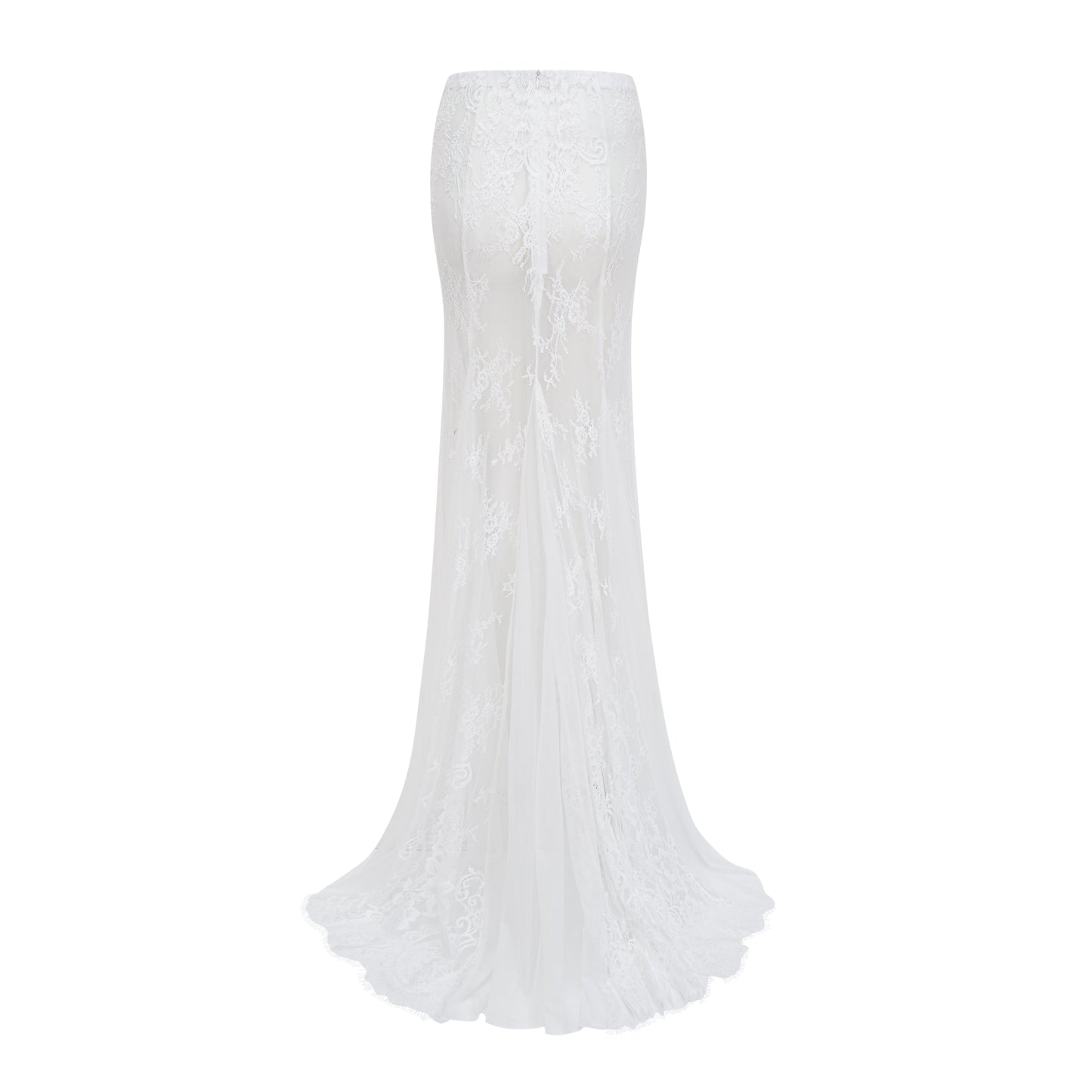Margherita White Floral Lace Dress & Skirt Set