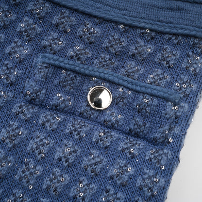Ghislaine sequin-embellished jacket & trousers matching set