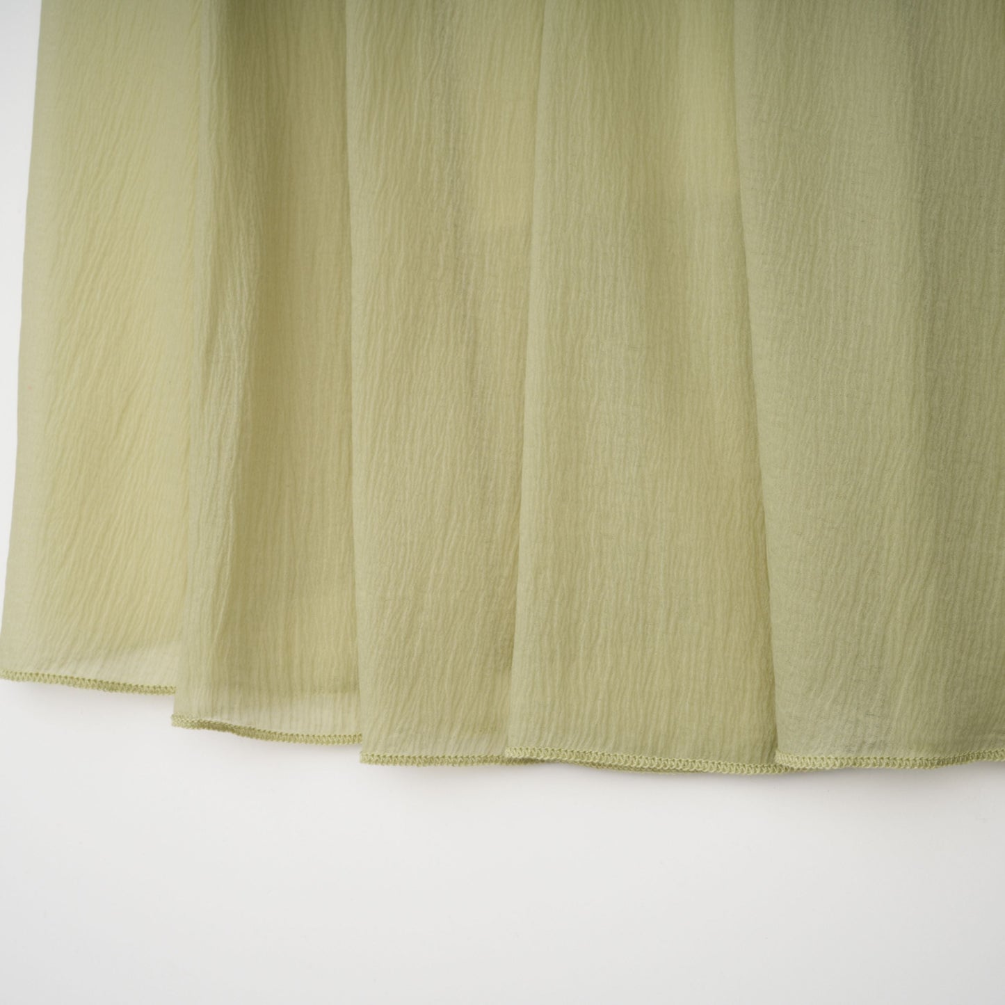 Matcha Ruffled Shirred Tulle Maxi Dress