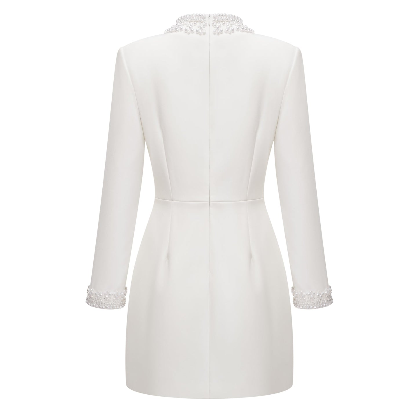 Bernadette White Faux Pearl Mini Dress
