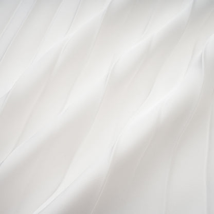 Palesa White Pleated Glossy Maxi Dress & Cape Set