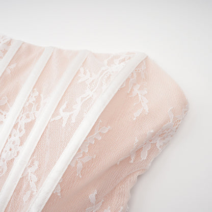 Margherita White Floral Lace Dress & Skirt Set