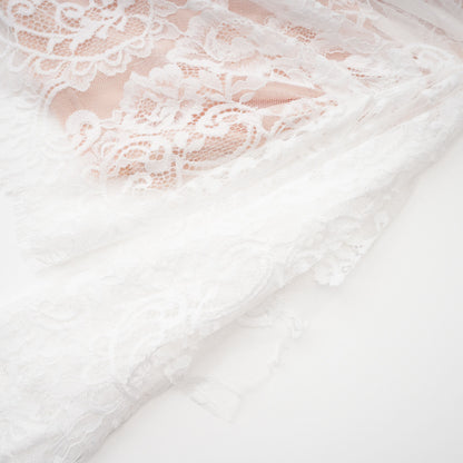 Margherita White Floral Lace Dress & Skirt Set