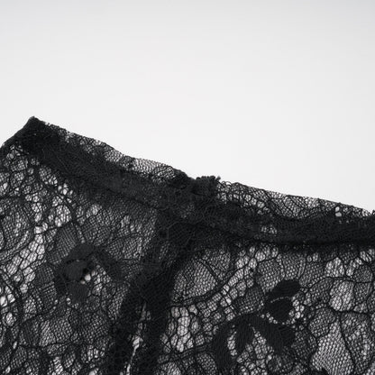 Alvaro Black Lace Shawl & Dress Set