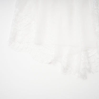 Margherita White Floral Lace Dress & Skirt Set