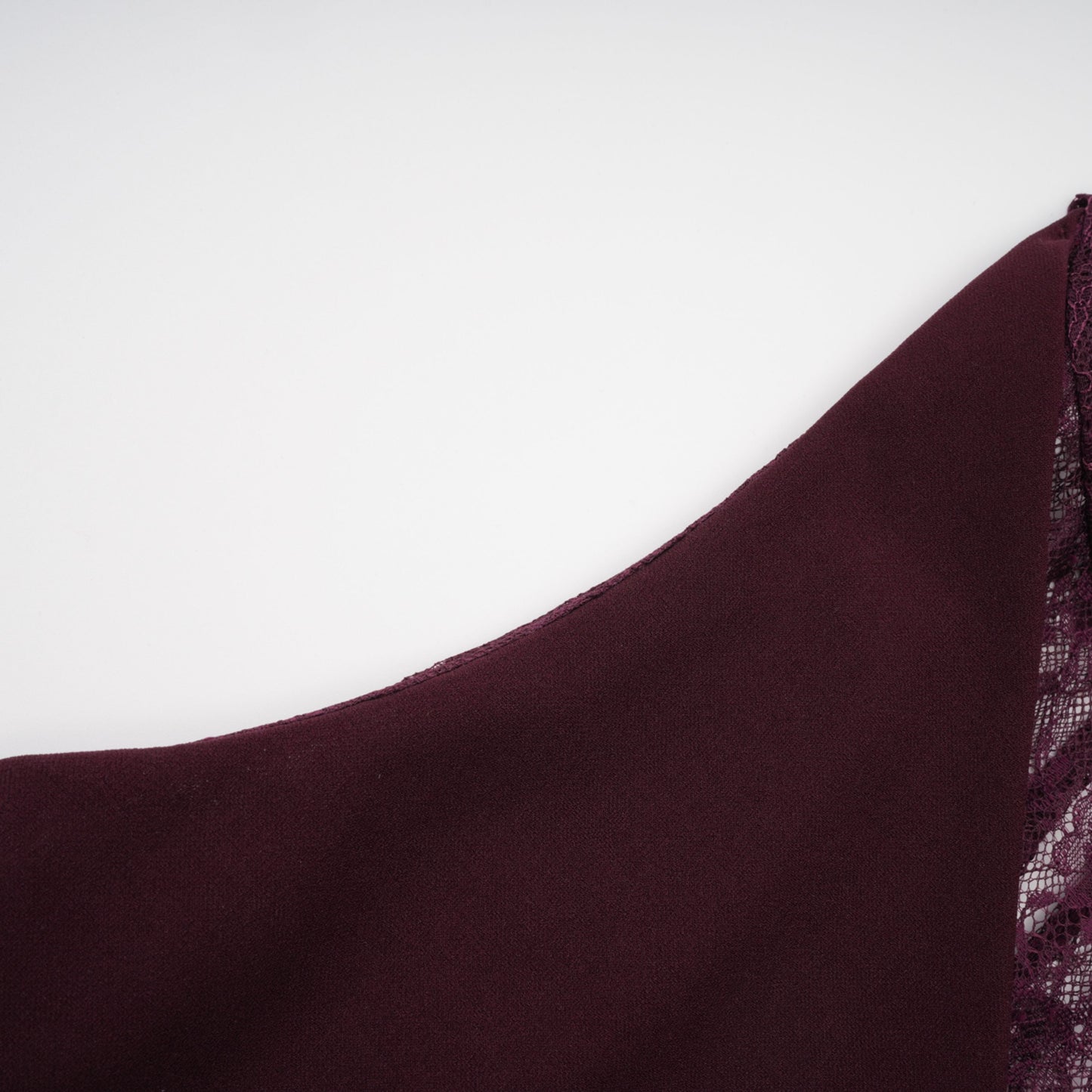 Gioconda Burgundy Halterneck Lace Panel Maxi Dress
