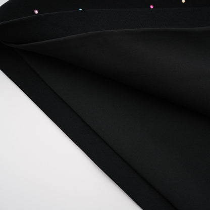 Rosaria Black Embellished Constellation Mini Dress