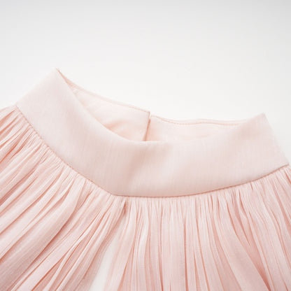 Bernice Pink Glossy Cape & Dress Set