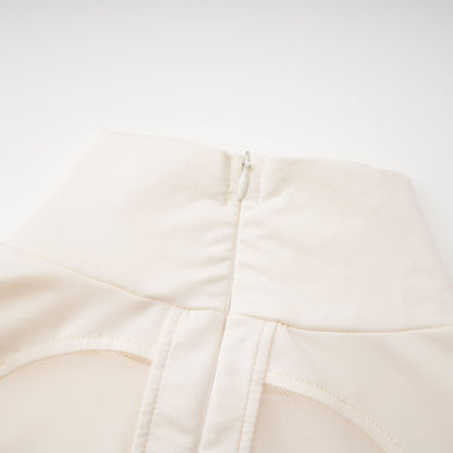 Harriet White Cut Out Ruched Maxi Dress