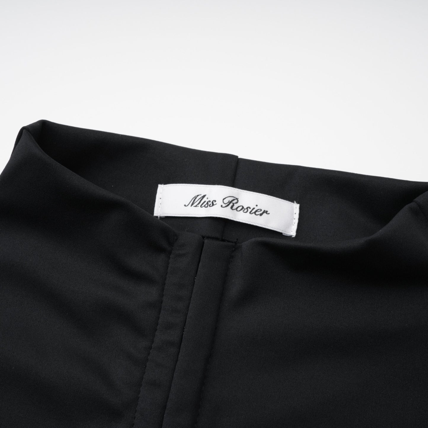 Andrea Black Keyhole Maxi Dress with High Thigh Slit