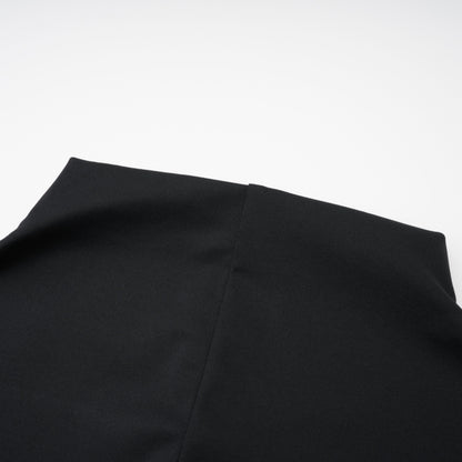 Andrea Black Keyhole Maxi Dress with High Thigh Slit