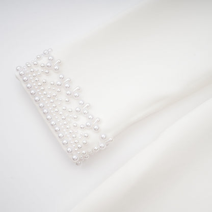 Bernadette White Faux Pearl Mini Dress