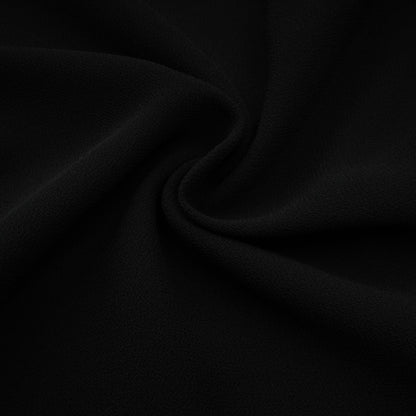 Viviane Black Pleated Button-Front Midi Dress