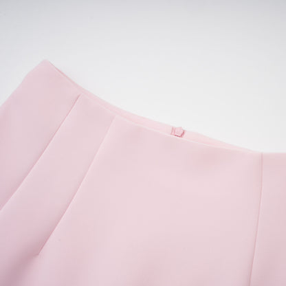 Eira Pink Peter Pan Collar Jacket & Skirt Set