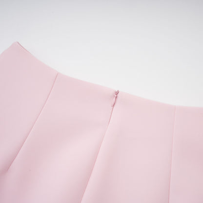 Eira Pink Peter Pan Collar Jacket & Skirt Set