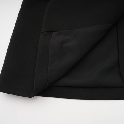 Audrey Black Crystal-Embellished Cut-Out Jacket