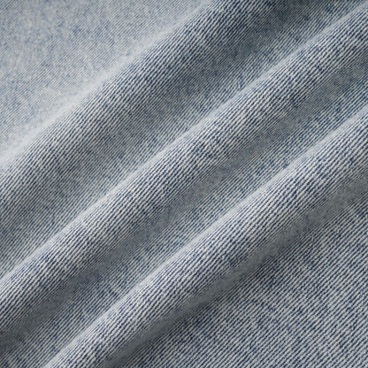 Daphné Mavi Kristal Kolsuz Denim Mini Elbise