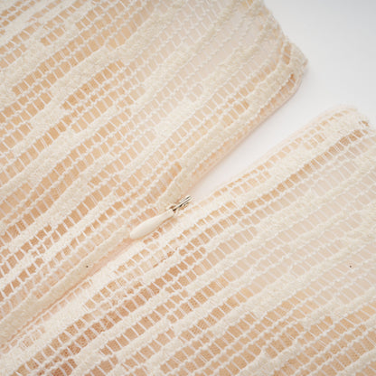 Cynthia Neutrals 3D Petal Textured Midi Dress