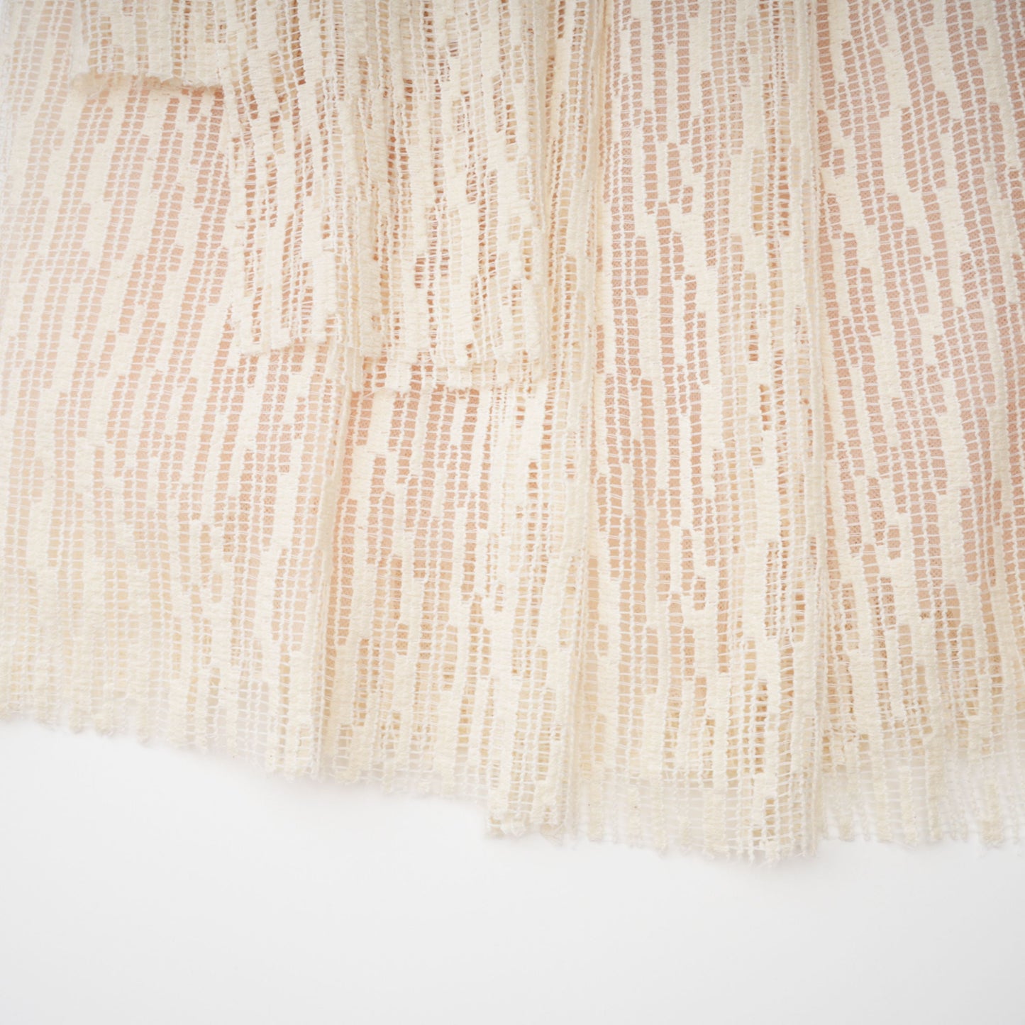 Cynthia Neutrals 3D Petal Textured Midi Dress