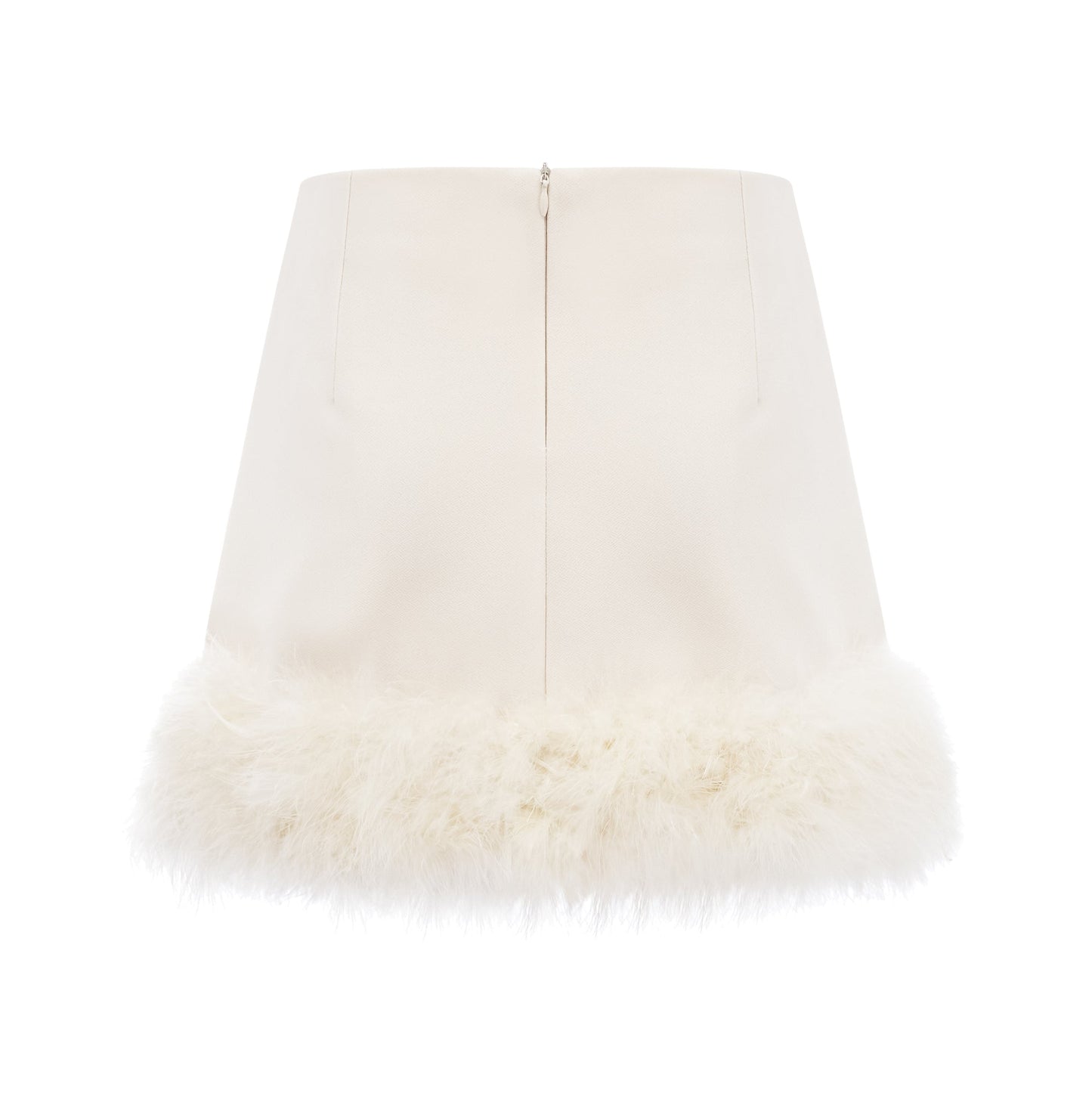 Valérie feather-hem blazer & skirt matching set