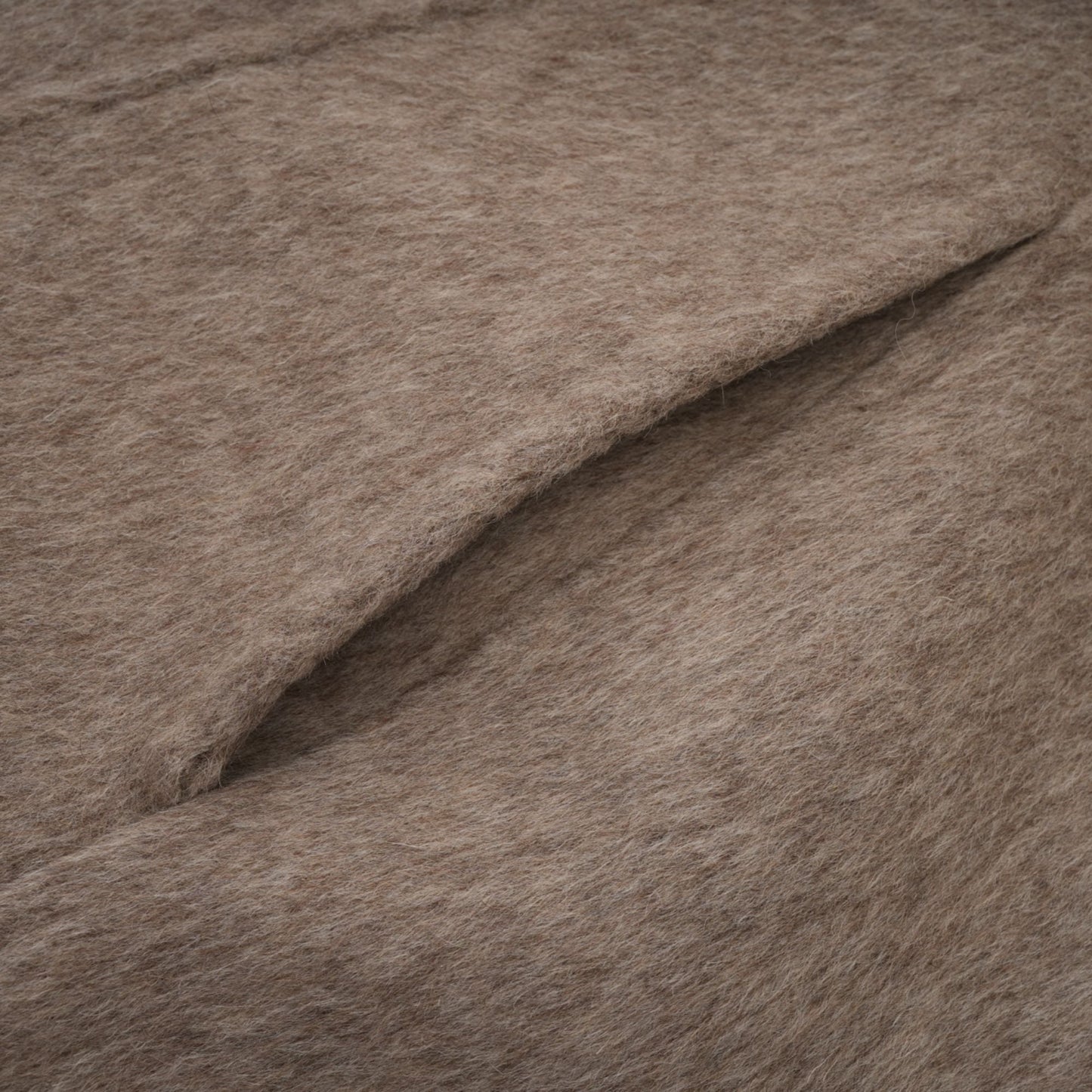 Chloris wool fur belted cape coat in Brown