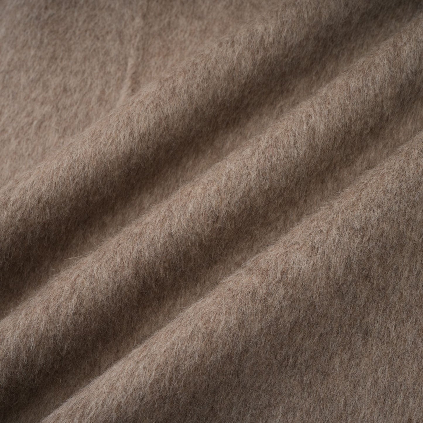 Chloris wool fur belted cape coat in Brown