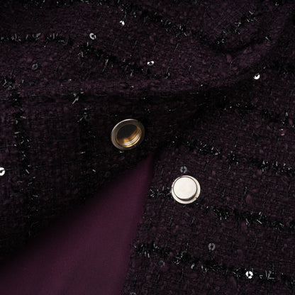 Brigitte Mor Payetli Tüvit Ceket & Etek Uyumlu Takım