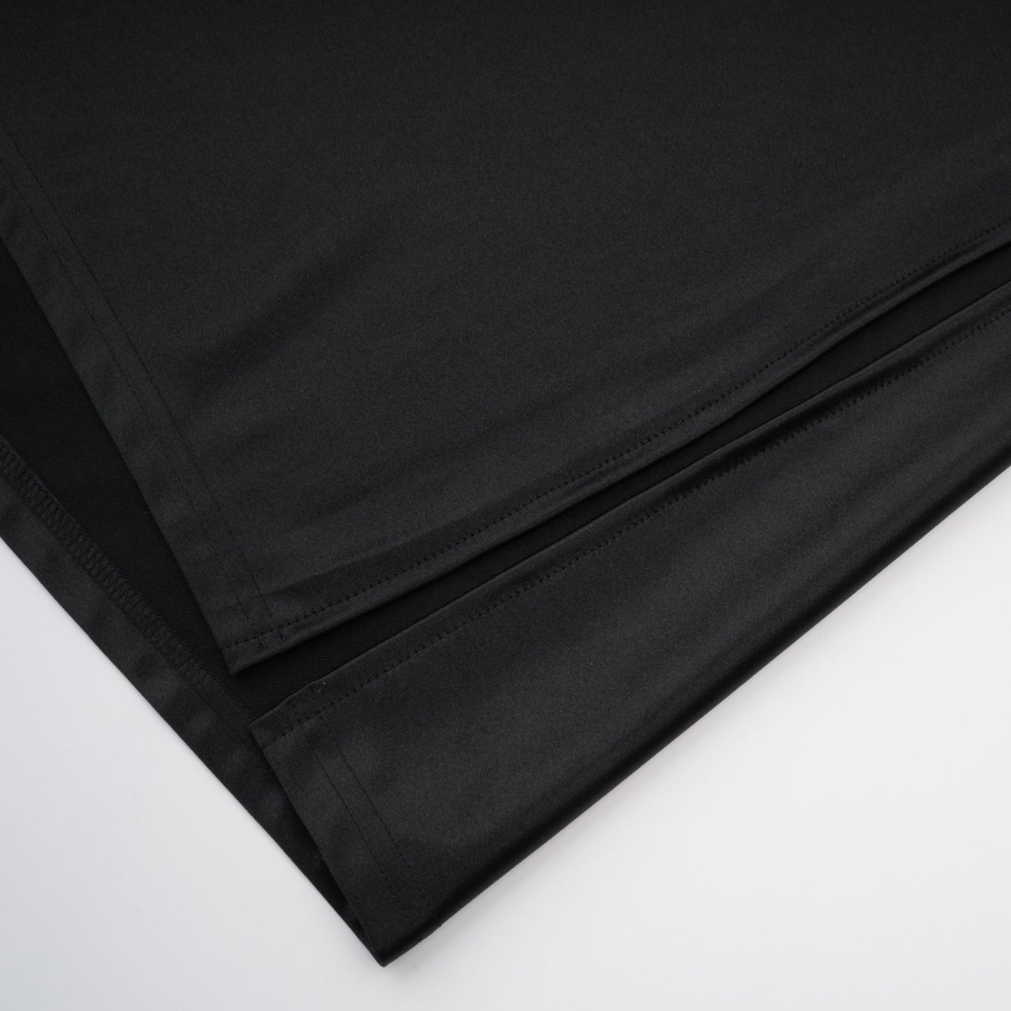 Ginevra black halterneck faux-pearl satin maxi dress