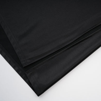 Ginevra black halterneck faux-pearl satin maxi dress