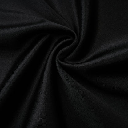Ginevra black halterneck faux-pearl satin maxi dress