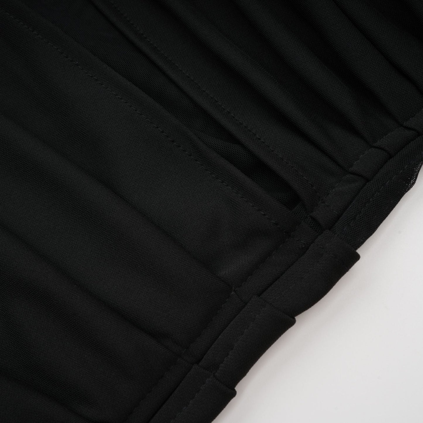 Clarisse semi-sheer ruched midi dress