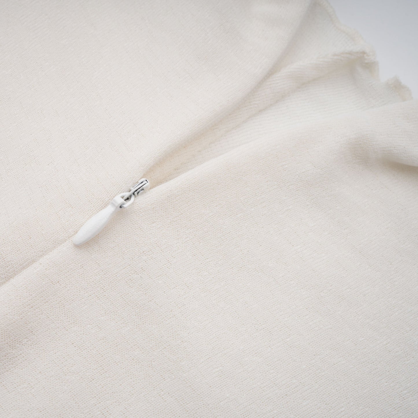 Lark White Tulle Panel Knit Midi Dress