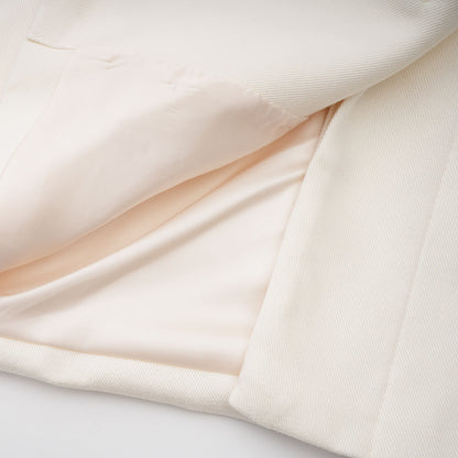 Ambre Cream White Belted Trench Coat