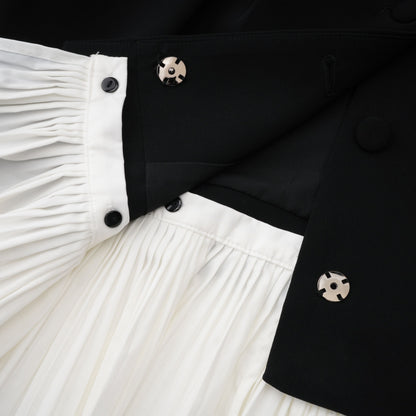 Rébecca Renk Bloklu Mini Blazer Elbise
