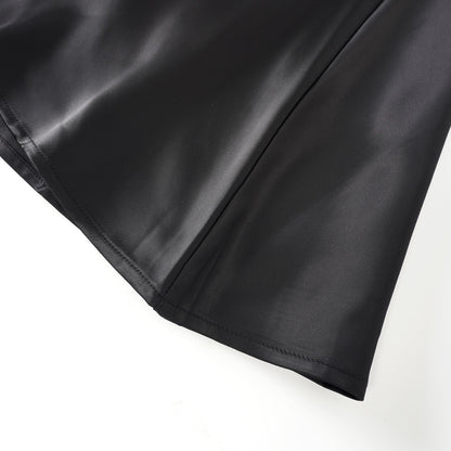 Ariadna Black Tweed Jacket & Satin Skirt Set