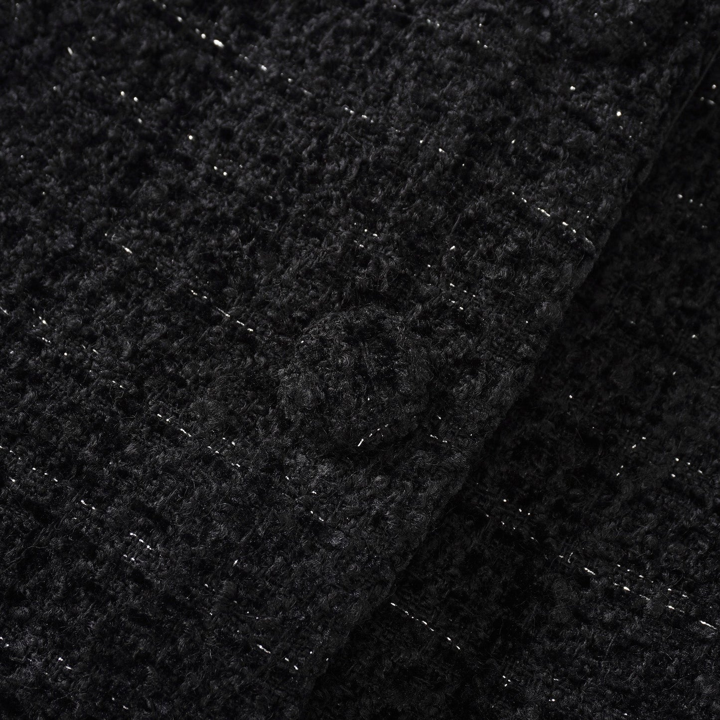 Ariadna Black Tweed Jacket & Satin Skirt Set
